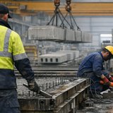 Muncitori pentru fabrica de prefabricate din beton in Irlanda